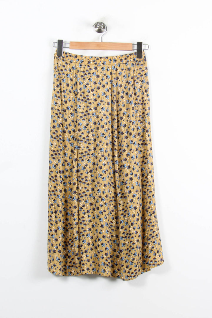 Jupe Midi Jaune et Bleue - Taille XS/34 de la marque I.Code | PARAD76764 - Vendu par Paradigme - Image 2