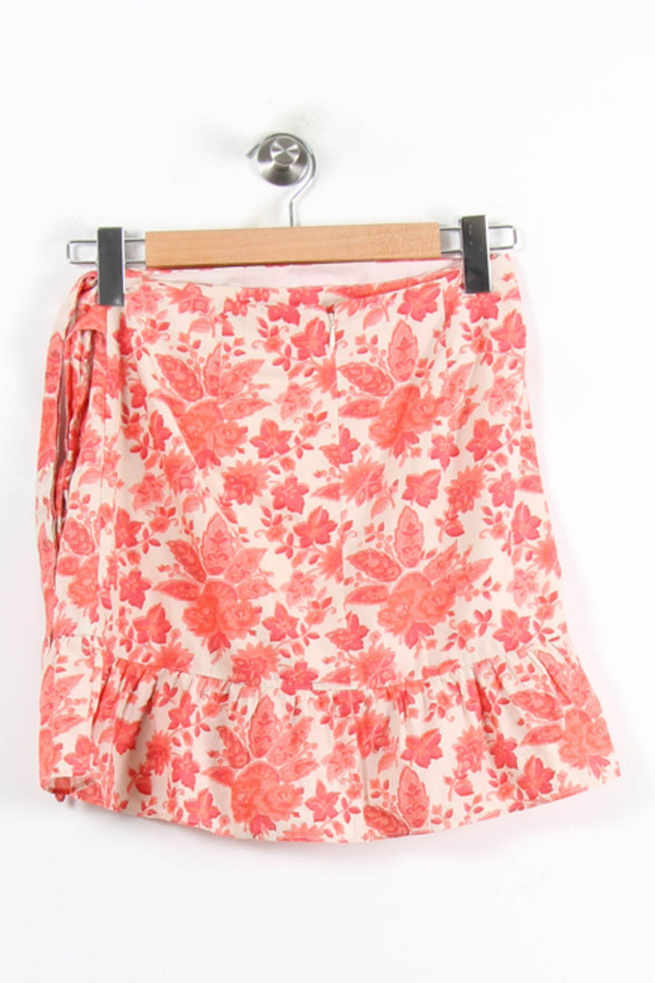 Jupe Fleurie Rose et Blanche - Taille S/36 de la marque Sézane | PARAD76767 - Vendu par Paradigme - Image 4