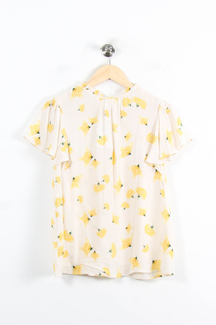 Blouse Blanche et Jaune - Taille S/36 de la marque ba&sh | PARAD76770 - Vendu par Paradigme - Image 4