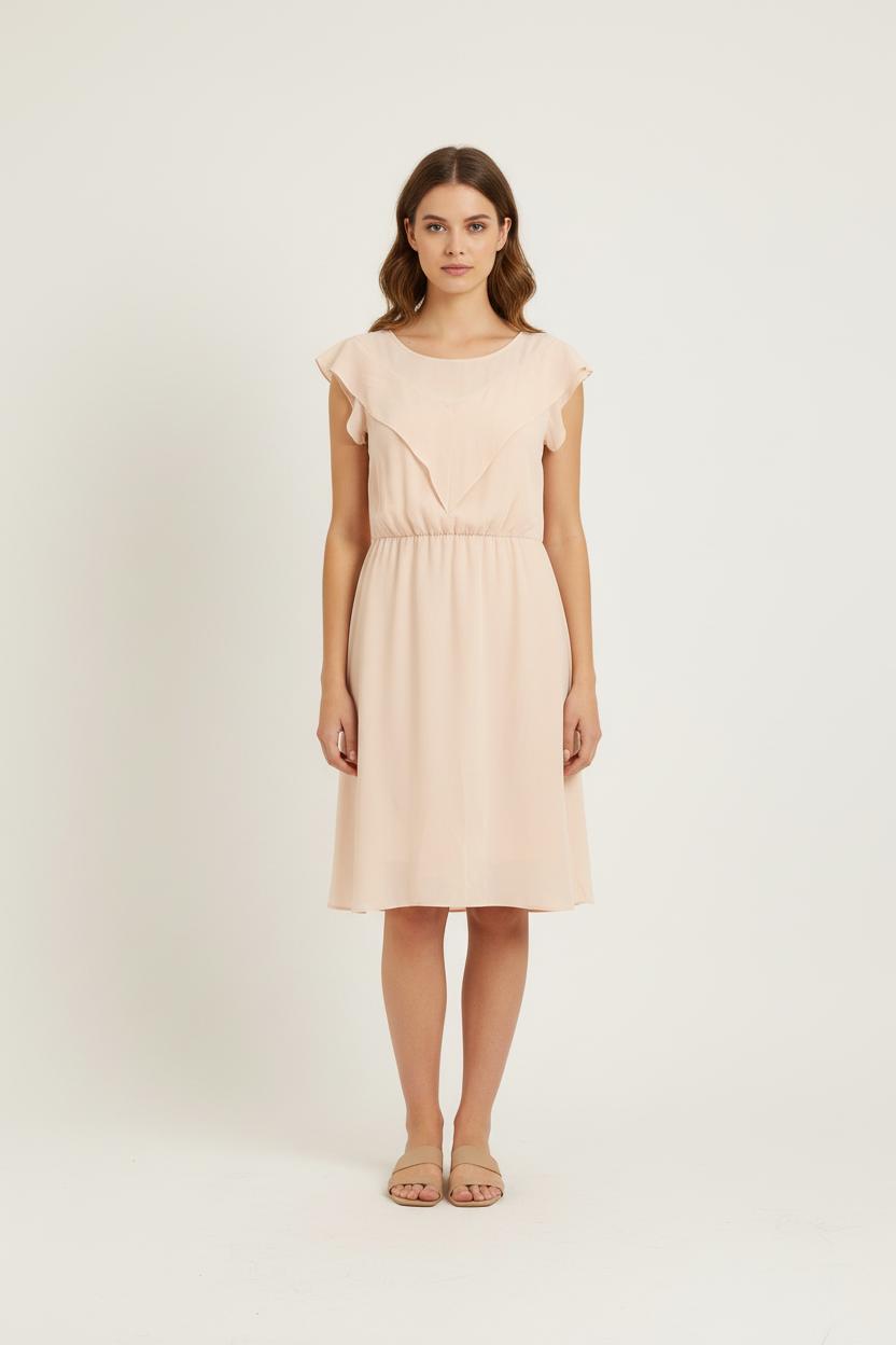 Robe Midi Rose - Taille M/38 de la marque Claudie Pierlot | PARAD76782 - Vendu par Paradigme - Image 1