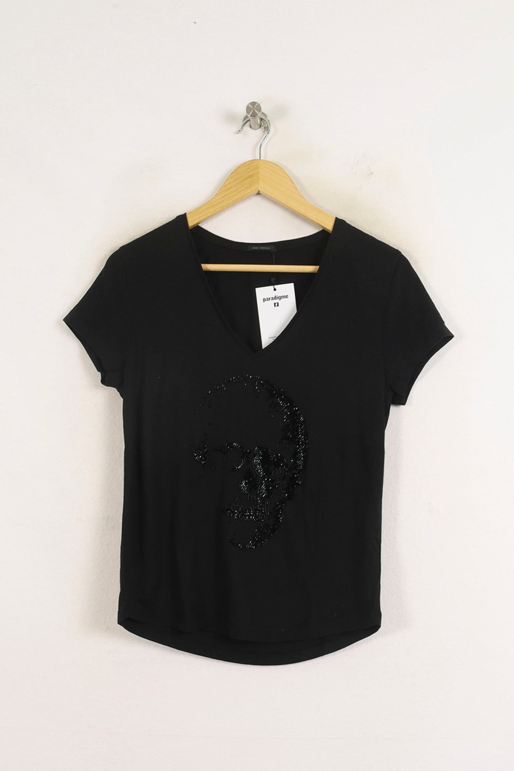Tee-shirt Noir - Taille S/36 de la marque IKKS | PARAD76786 - Vendu par Paradigme - Image 2