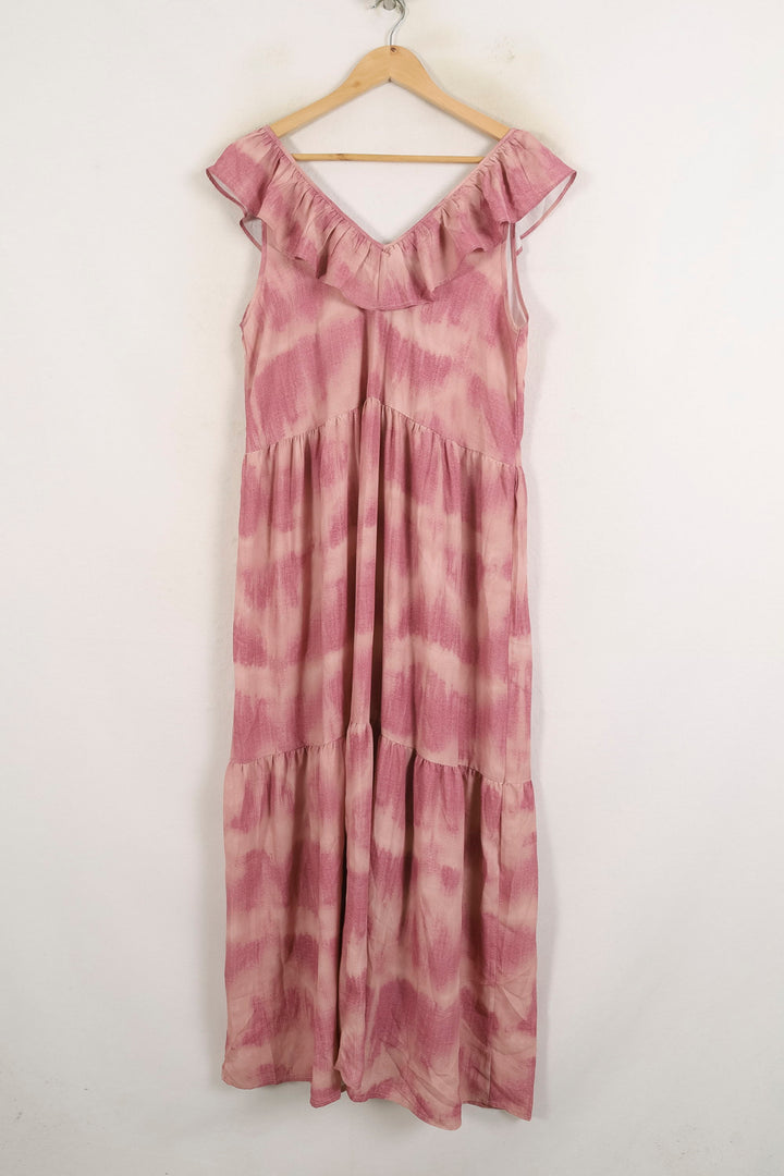 Robe Longue Rose et Beige - Taille L/40 de la marque Grace & Mila | PARAD76793 - Vendu par Paradigme - Image 4