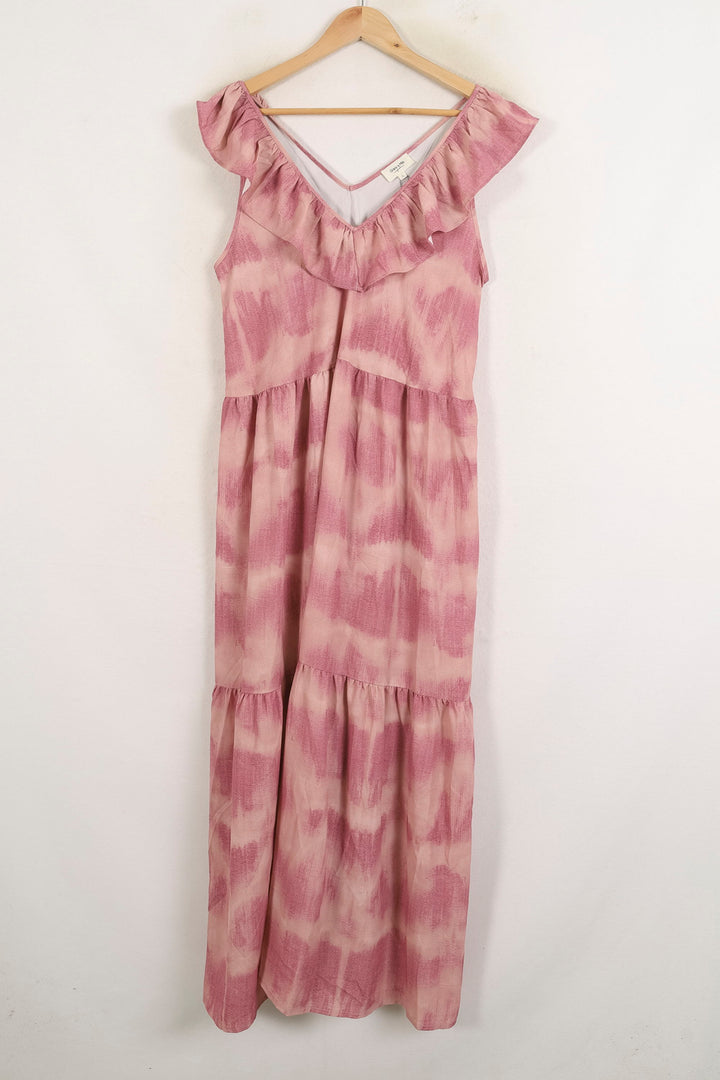 Robe Longue Rose et Beige - Taille L/40 de la marque Grace & Mila | PARAD76793 - Vendu par Paradigme - Image 2