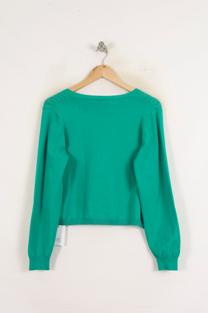 Cardigan Vert - Taille L/40 de la marque La Fée Maraboutée | PARAD76796 - Vendu par Paradigme - Image 4