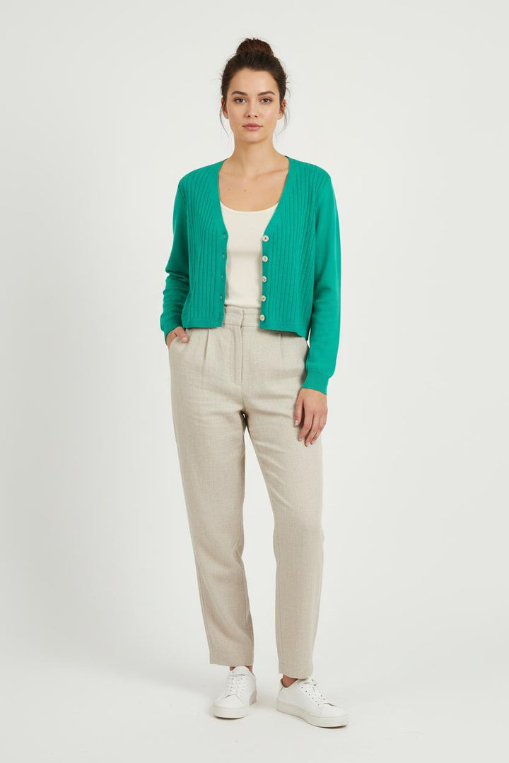 Cardigan Vert - Taille L/40 de la marque La Fée Maraboutée | PARAD76796 - Vendu par Paradigme - Image 1