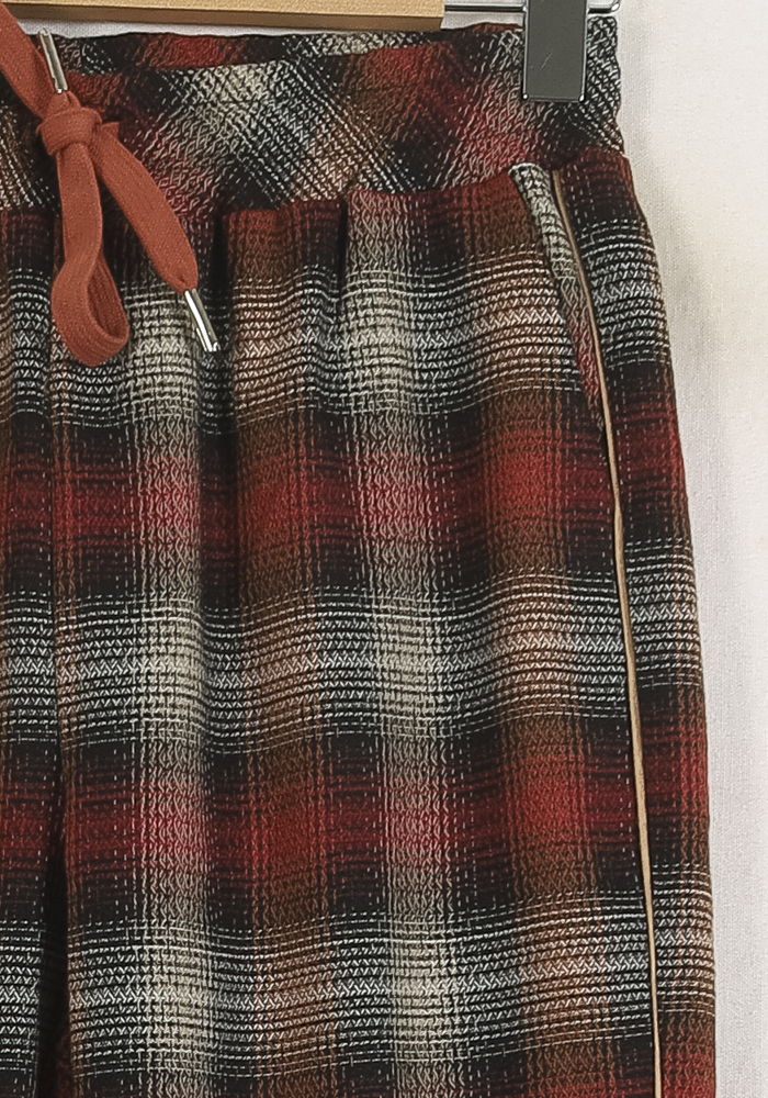 Pantalon Carreaux Rouges et Noirs - Taille M/38 de la marque Imprevu | PARAD76807 - Vendu par Paradigme - Image 3