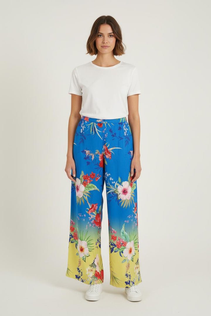 Pantalon Large Bleu et Jaune - Taille XL/42 de la marque Imprevu | PARAD76808 - Vendu par Paradigme - Image 1