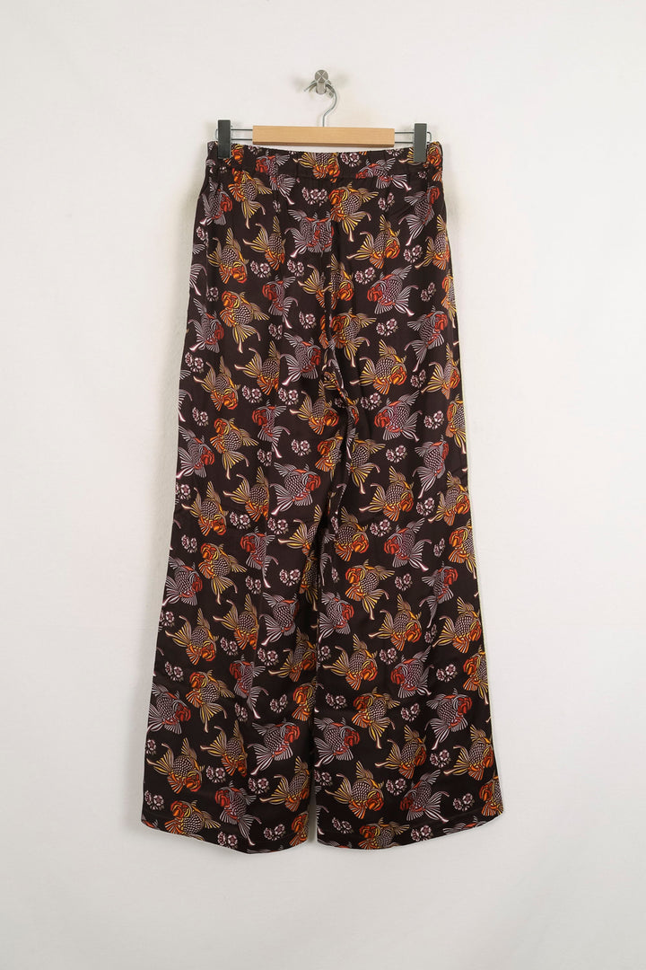 Pantalon Large Marron et Orange - Taille L/40 de la marque Imprevu | PARAD76810 - Vendu par Paradigme - Image 4