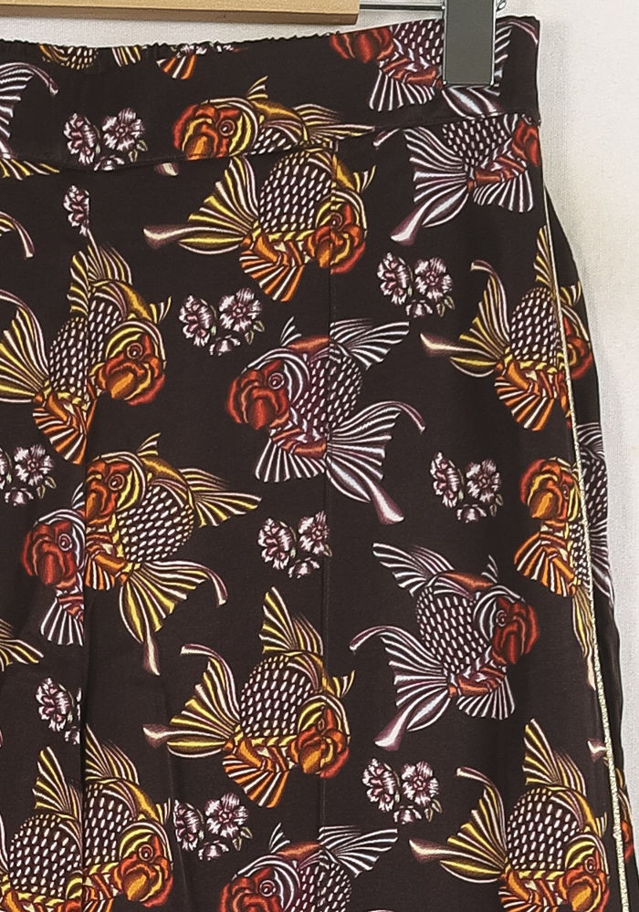 Pantalon Large Marron et Orange - Taille L/40 de la marque Imprevu | PARAD76810 - Vendu par Paradigme - Image 3