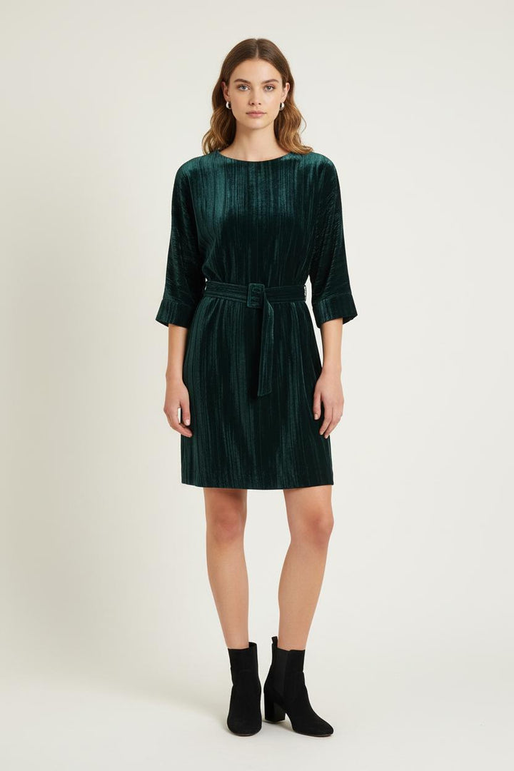Robe Droite Verte - Taille S/36 de la marque Claudie Pierlot | PARAD76811 - Vendu par Paradigme - Image 1