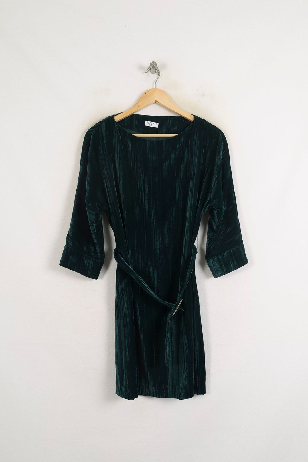 Robe Droite Verte - Taille S/36 de la marque Claudie Pierlot | PARAD76811 - Vendu par Paradigme - Image 2