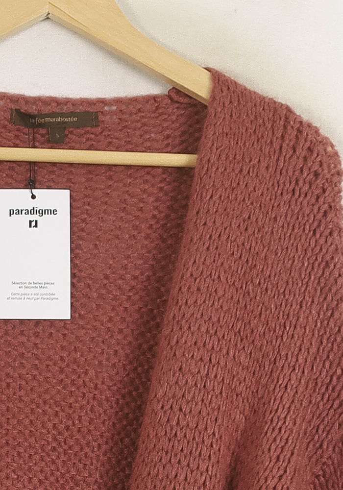 Gilet Rose - Taille S/36 de la marque La Fée Maraboutée | PARAD76813 - Vendu par Paradigme - Image 3