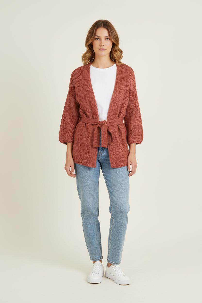Gilet Rose - Taille S/36 de la marque La Fée Maraboutée | PARAD76813 - Vendu par Paradigme - Image 1