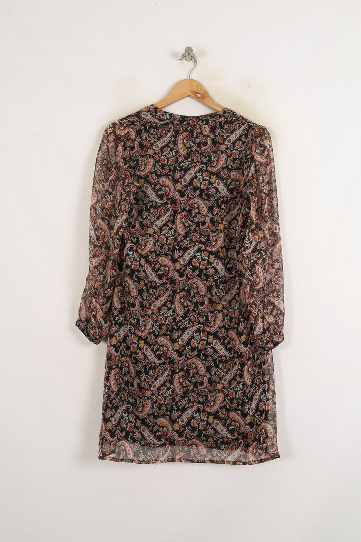 Robe Noire et Rose - Taille S/36 de la marque La Fée Maraboutée | PARAD76815 - Vendu par Paradigme - Image 4
