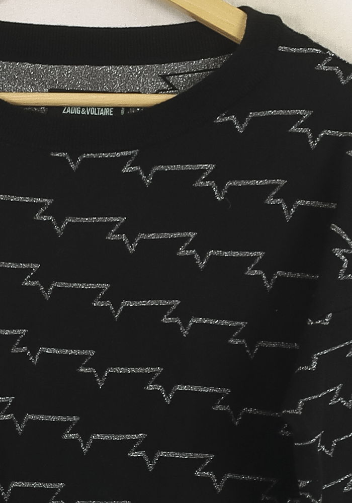 Sweat Noir et Gris - Taille XS/34 de la marque Zadig&Voltaire | PARAD76832 - Vendu par Paradigme - Image 3