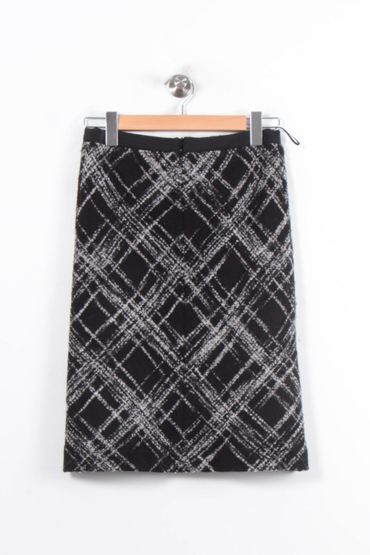 Jupe Droite Noire et Blanche - Taille S/36 de la marque Gerard Darel | PARAD76833 - Vendu par Paradigme - Image 4