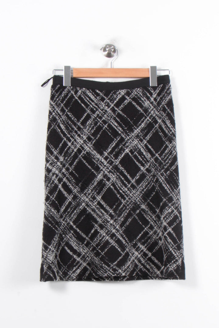 Jupe Droite Noire et Blanche - Taille S/36 de la marque Gerard Darel | PARAD76833 - Vendu par Paradigme - Image 2