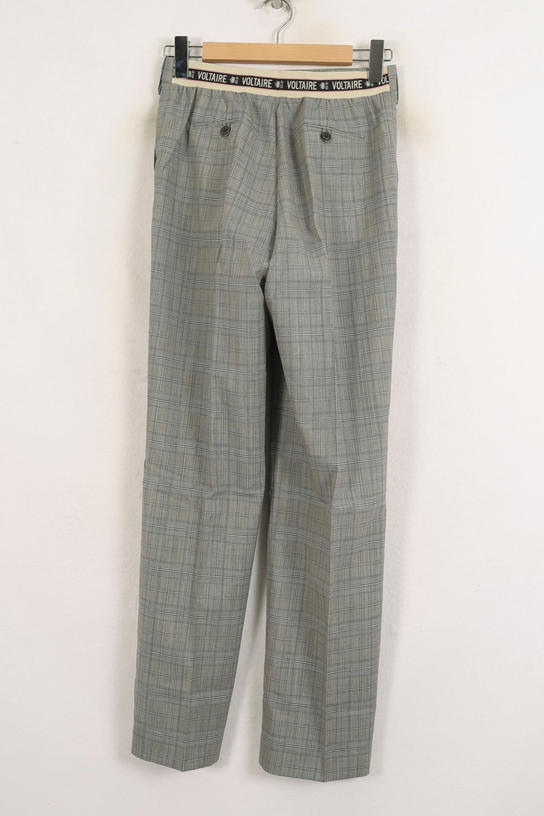 Pantalon À Carreaux Gris - Taille M/38 de la marque Zadig&Voltaire | PARAD76842 - Vendu par Paradigme - Image 4