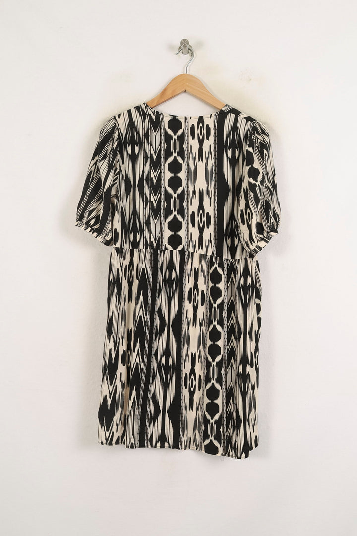 Robe Noire et Blanche - Taille S/36 de la marque La Fée Maraboutée | PARAD76843 - Vendu par Paradigme - Image 4