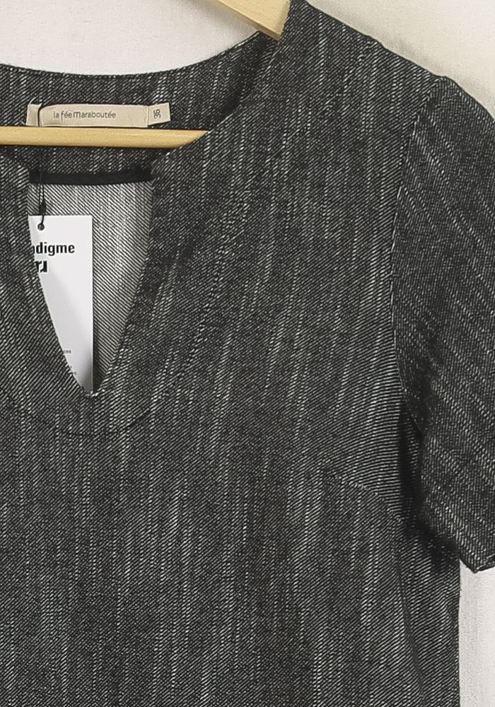 Robe Noire - Taille S/36 de la marque La Fée Maraboutée | PARAD76844 - Vendu par Paradigme - Image 3
