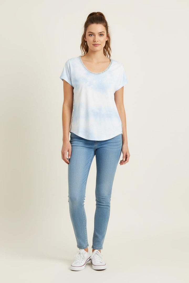 Tee-shirt Blanc et Bleu - Taille XS/34 de la marque Imprevu | PARAD76850 - Vendu par Paradigme - Image 1