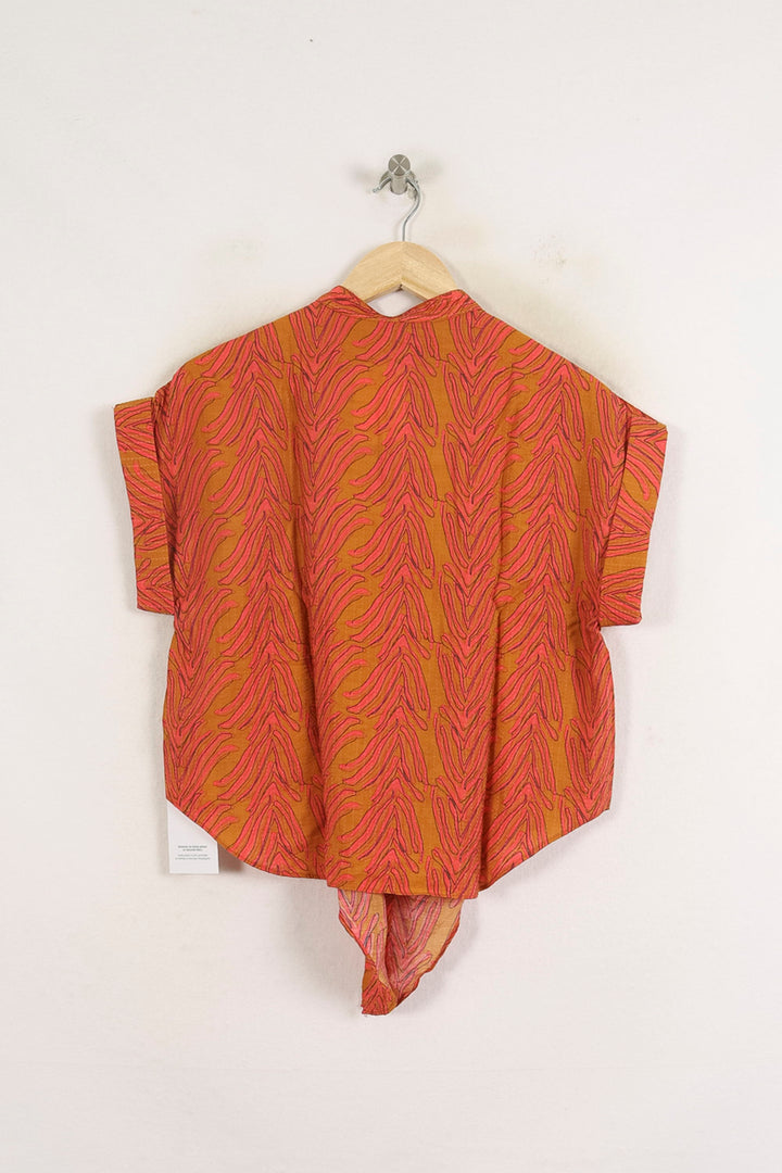 Chemise Orange et Rose - Taille S/36 de la marque FRNCH | PARAD76854 - Vendu par Paradigme - Image 4