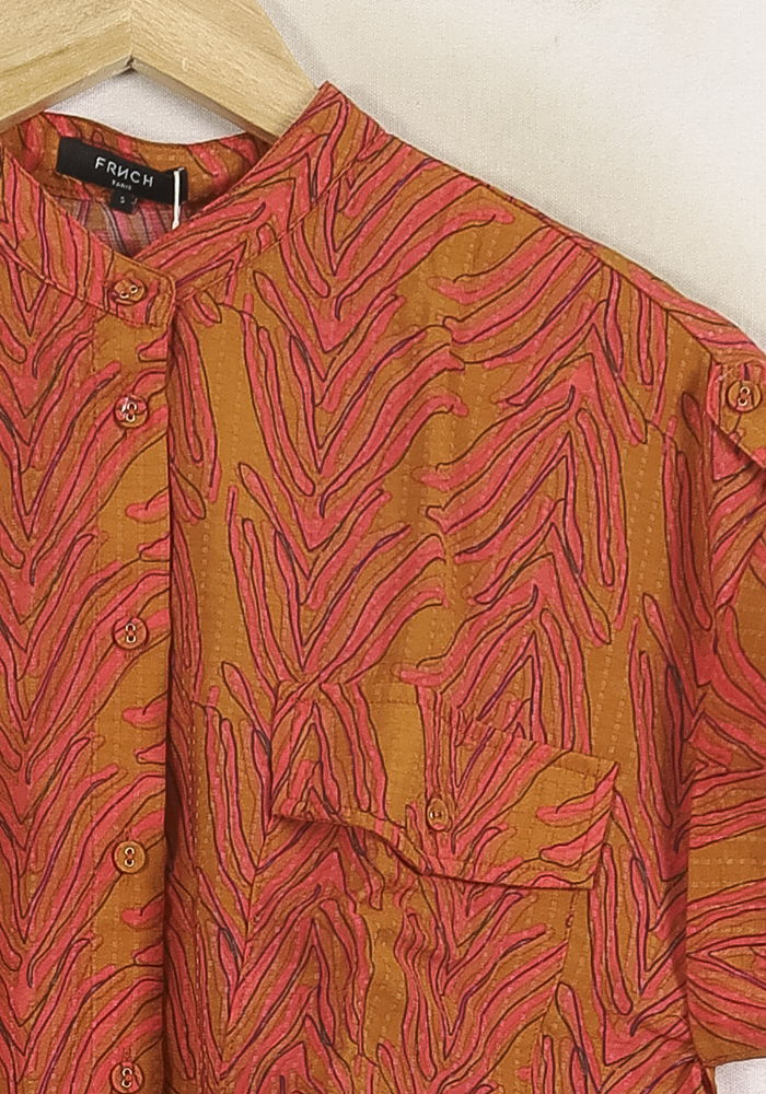 Chemise Orange et Rose - Taille S/36 de la marque FRNCH | PARAD76854 - Vendu par Paradigme - Image 3