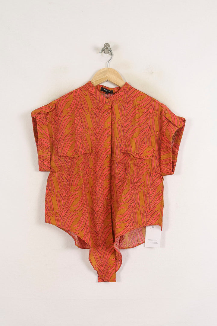 Chemise Orange et Rose - Taille S/36 de la marque FRNCH | PARAD76854 - Vendu par Paradigme - Image 2