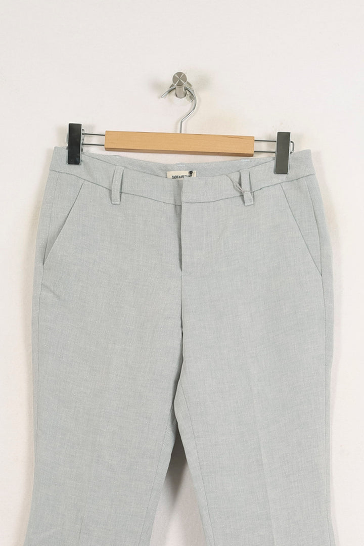 Pantalon Gris Clair - Taille M/38 de la marque Zadig&Voltaire | PARAD76859 - Vendu par Paradigme - Image 2
