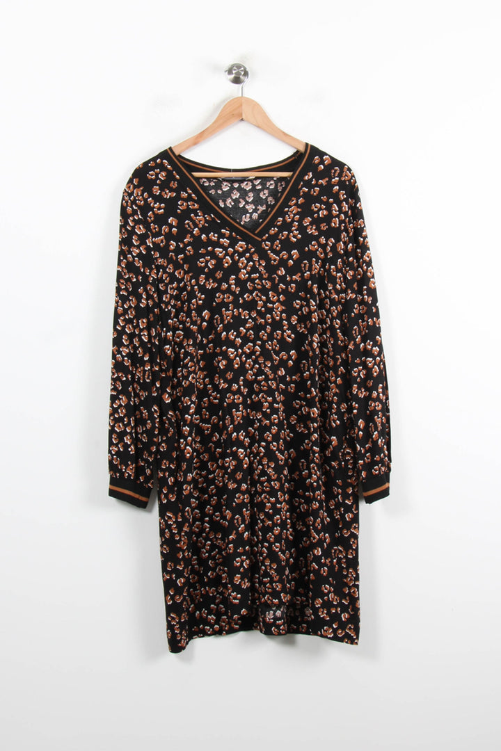 Robe Noire et Marron - Taille XL/42 de la marque La Fée Maraboutée | PARAD76862 - Vendu par Paradigme - Image 2