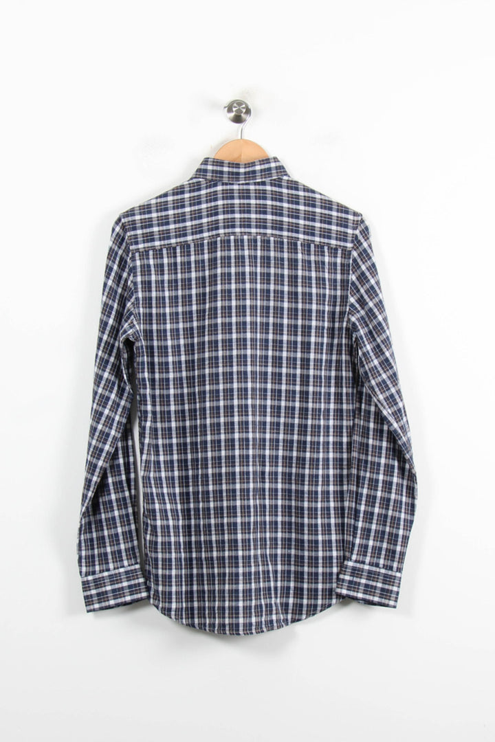 Chemise À Carreaux Bleue et Blanche - Taille S/36 de la marque Galeries Lafayette | PARAD76869 - Vendu par Paradigme - Image 4