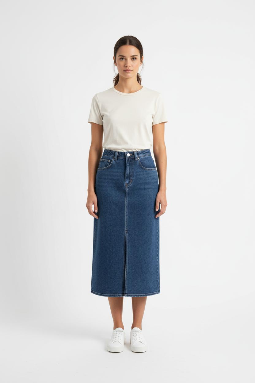 Jupe Longue Bleue - Taille S/36 de la marque Petite Mendigote | PARAD76872 - Vendu par Paradigme - Image 1