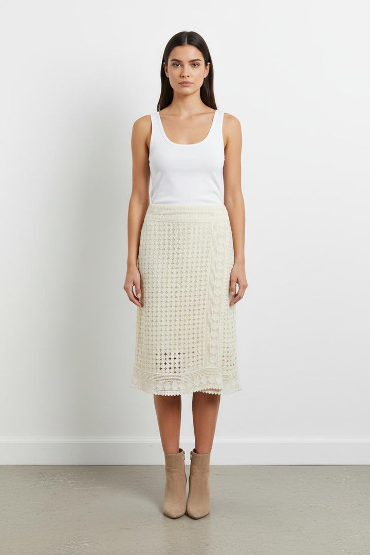 Jupe Midi Blanche - Taille XS/34 de la marque ba&sh | PARAD76880 - Vendu par Paradigme - Image 1