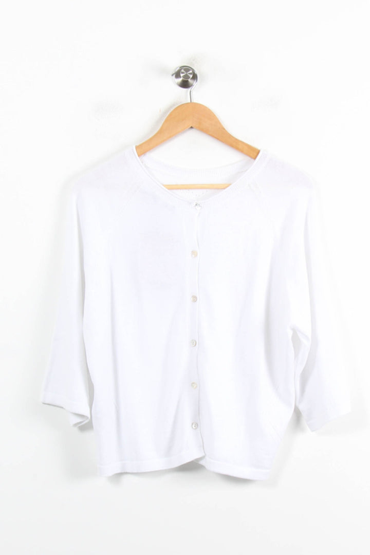 Pull Blanc - Taille S/36 de la marque La Fée Maraboutée | PARAD76898 - Vendu par Paradigme - Image 4