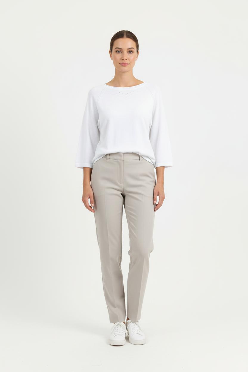 Pull Blanc - Taille S/36 de la marque La Fée Maraboutée | PARAD76898 - Vendu par Paradigme - Image 1