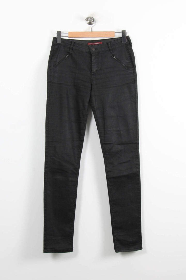 Jean Slim Noir - Taille L/40 de la marque Comptoir des Cotonniers | PARAD76903 - Vendu par Paradigme - Image 2