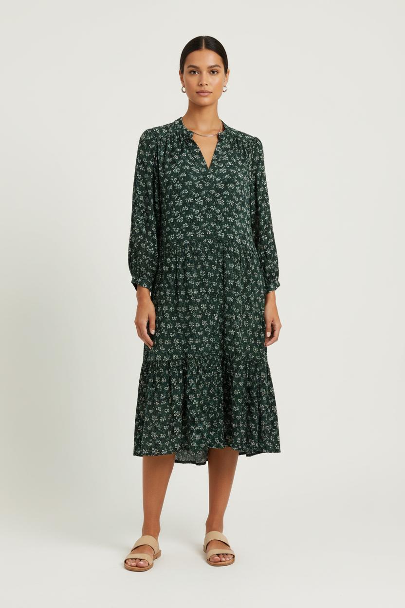 Robe Fleurie Verte - Taille S/36 de la marque Pablo | PARAD76914 - Vendu par Paradigme - Image 1