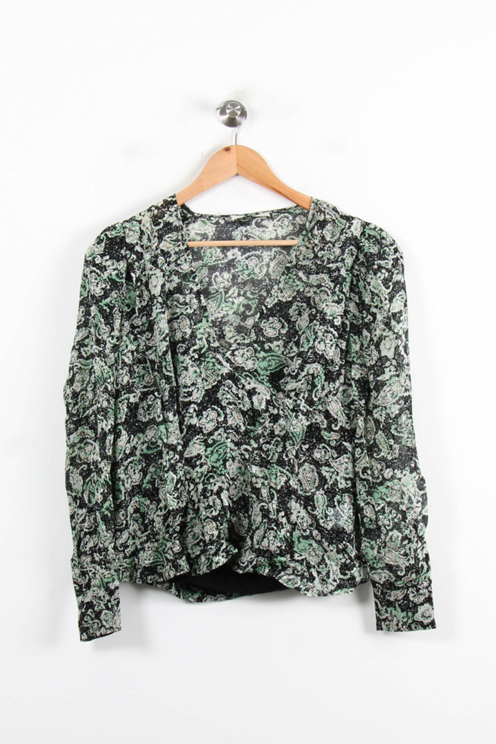 Blouse Noire et Verte - Taille XS/34 de la marque Bérénice | PARAD76917 - Vendu par Paradigme - Image 2