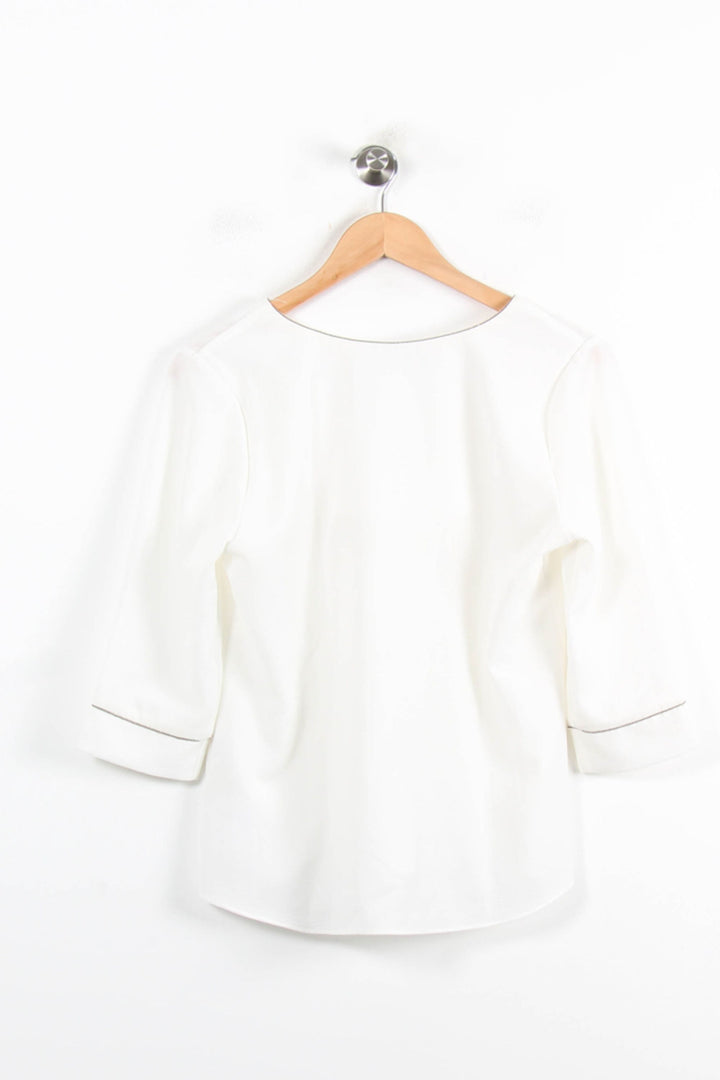 Blouse Blanche - Taille S/36 de la marque Sud express | PARAD76918 - Vendu par Paradigme - Image 4