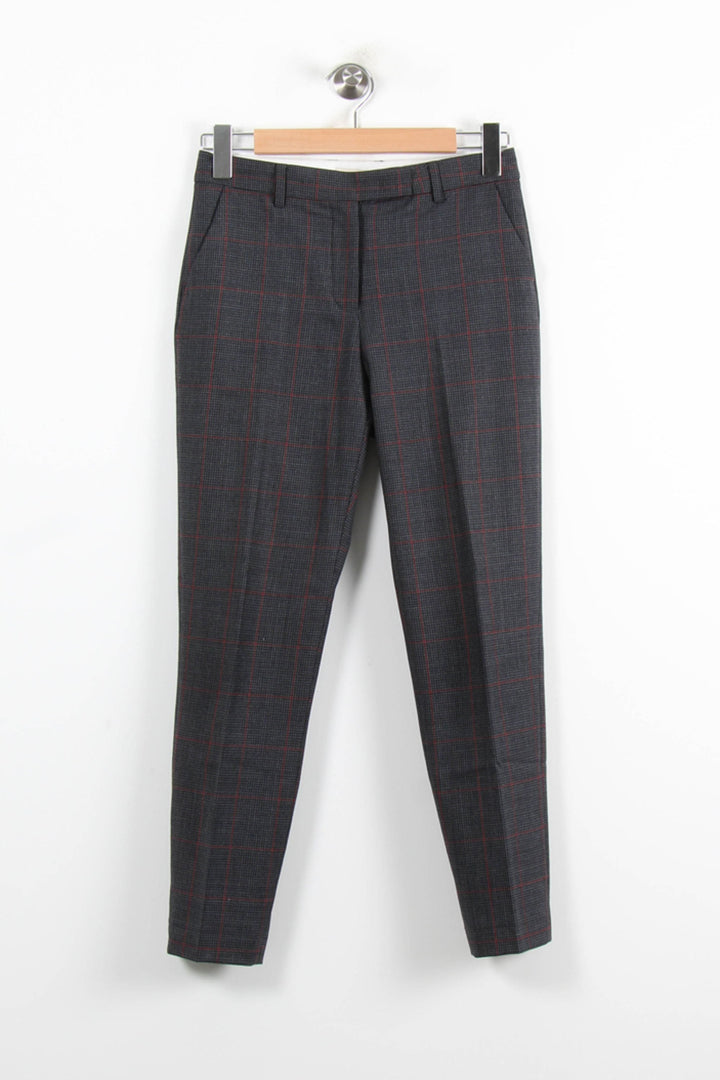 Pantalon À Carreaux Gris et Rouge - Taille XS/34 de la marque Pablo | PARAD76920 - Vendu par Paradigme - Image 2