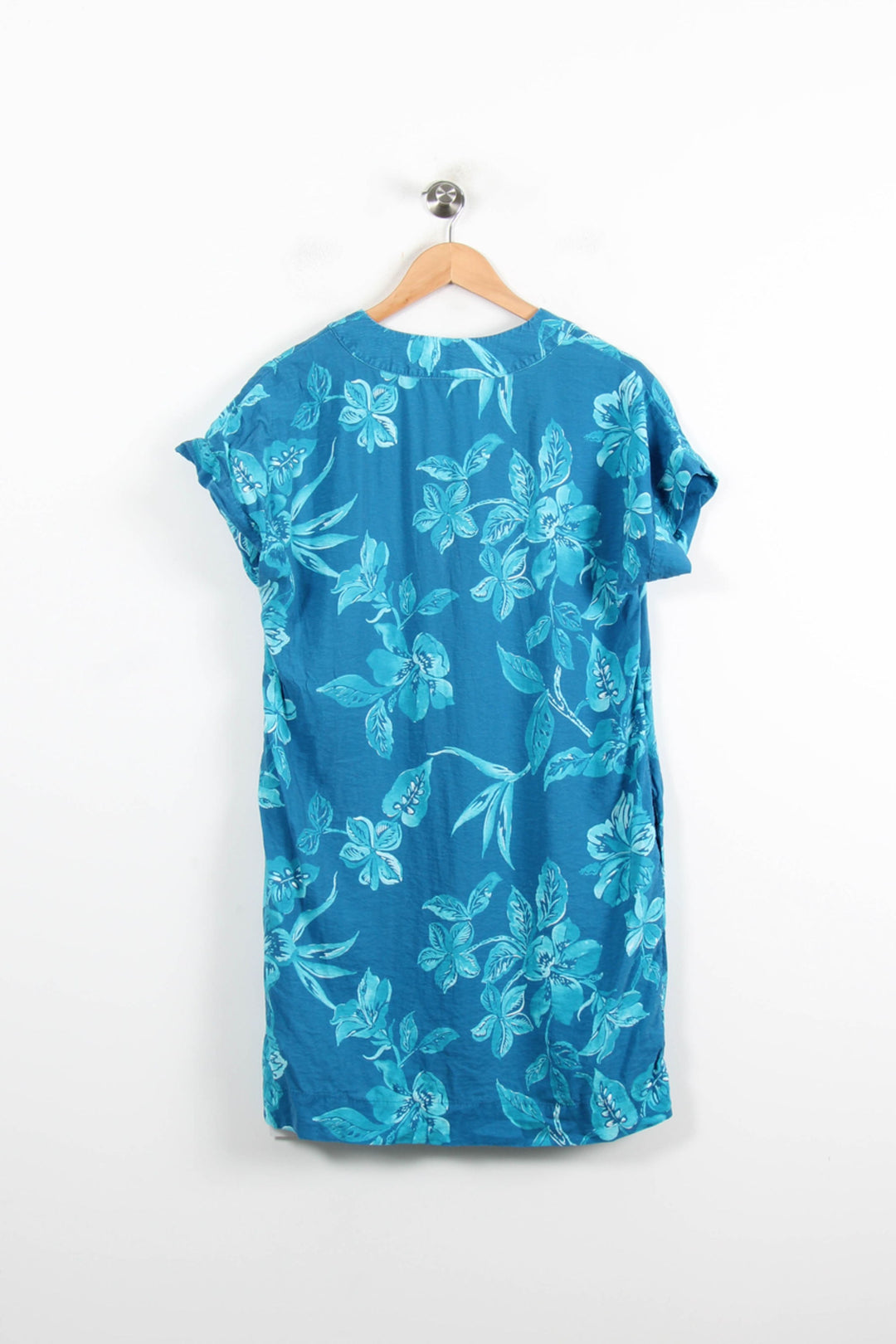 Robe Fleurie Bleue - Taille M/38 de la marque La Fée Maraboutée | PARAD76923 - Vendu par Paradigme - Image 4