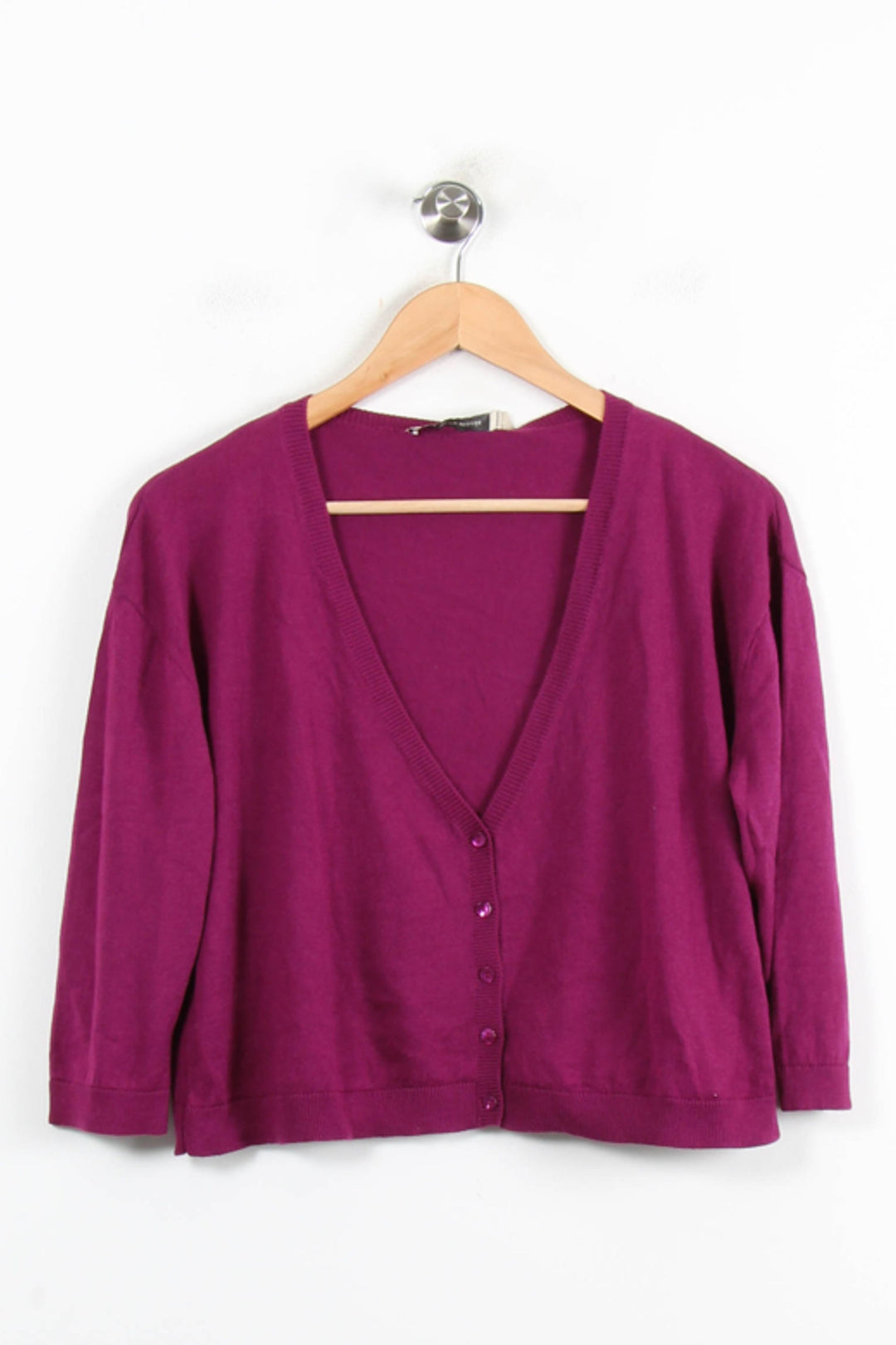 Gilet Violet - Taille M/38 de la marque La Fée Maraboutée | PARAD76928 - Vendu par Paradigme - Image 2