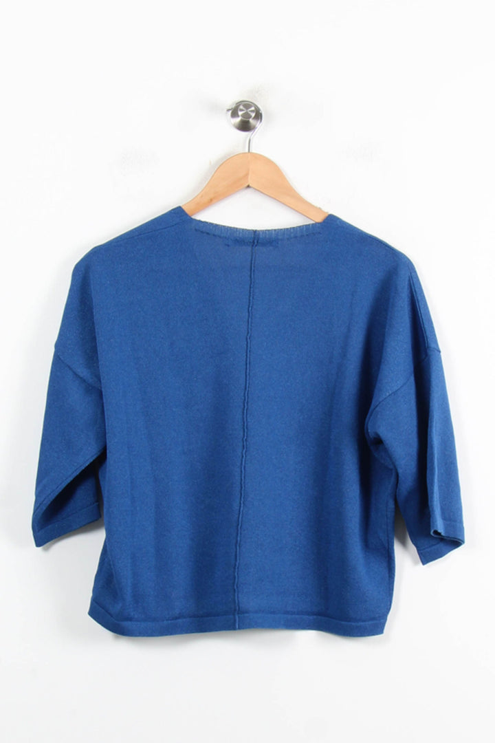 Pull Bleu - Taille M/38 de la marque La Fée Maraboutée | PARAD76946 - Vendu par Paradigme - Image 4