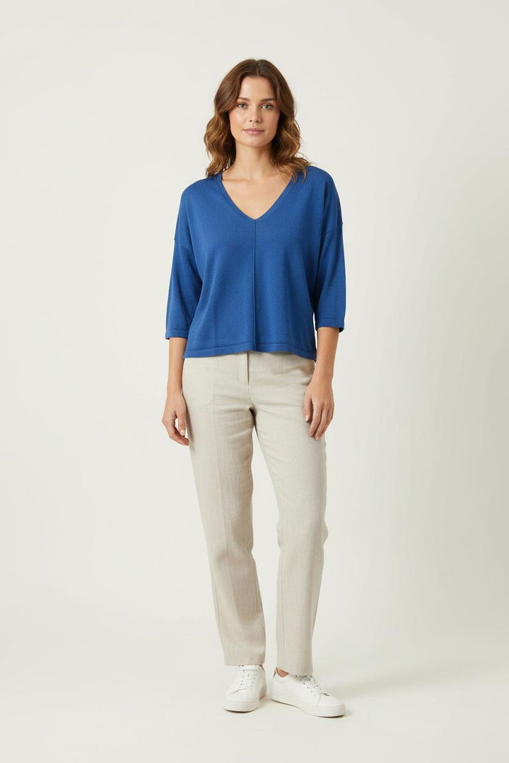 Pull Bleu - Taille M/38 de la marque La Fée Maraboutée | PARAD76946 - Vendu par Paradigme - Image 1