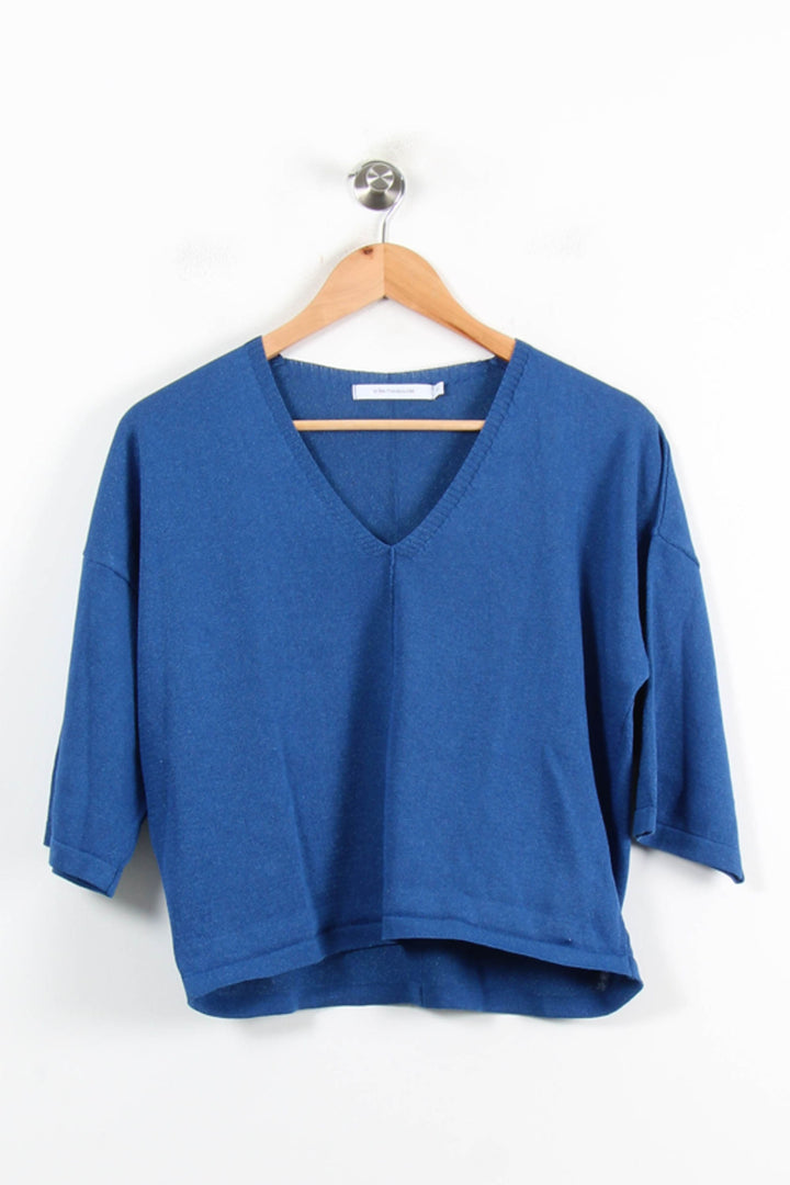 Pull Bleu - Taille M/38 de la marque La Fée Maraboutée | PARAD76946 - Vendu par Paradigme - Image 2