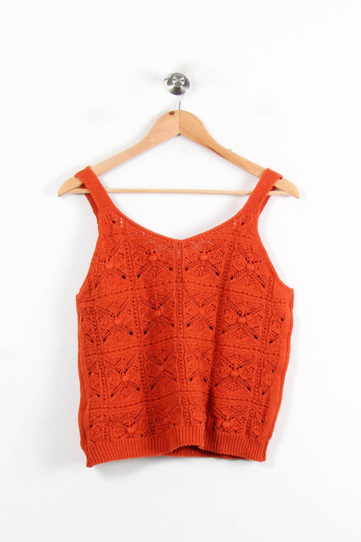 Débardeur Orange - Taille L/40 de la marque La Fée Maraboutée | PARAD76947 - Vendu par Paradigme - Image 4