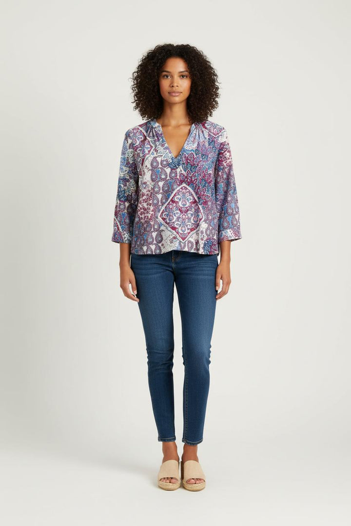 Blouse Multicolore - Taille L/40 de la marque La Fée Maraboutée | PARAD76949 - Vendu par Paradigme - Image 1