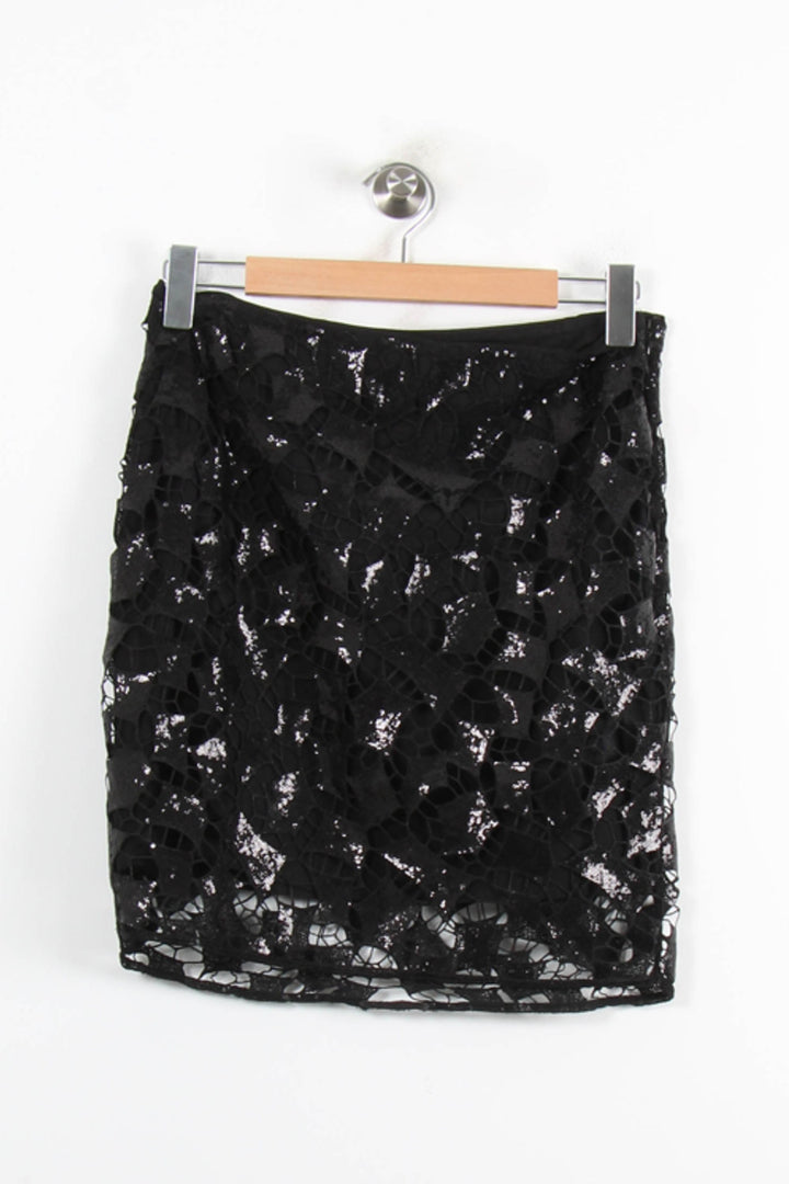 Jupe Dentelle Noire - Taille L/40 de la marque IRO | PARAD76956 - Vendu par Paradigme - Image 2
