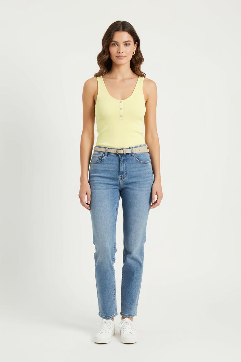 Débardeur Jaune - Taille XS/34 de la marque Petite Mendigote | PARAD76959 - Vendu par Paradigme - Image 1