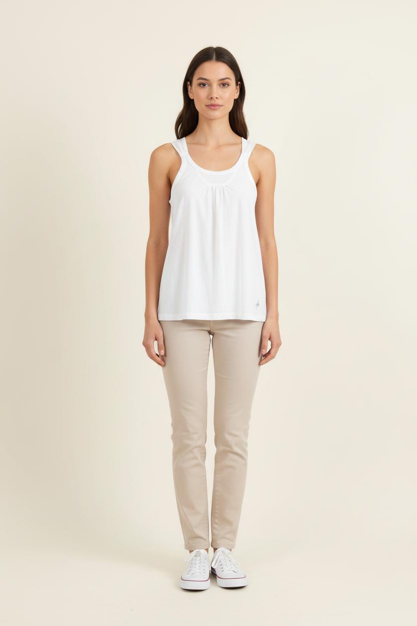 Débardeur Blanc - Taille L/40 de la marque One Step | PARAD76970 - Vendu par Paradigme - Image 1